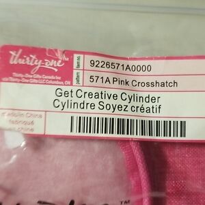 Thirty-One Pink Get Creative Cylinder New